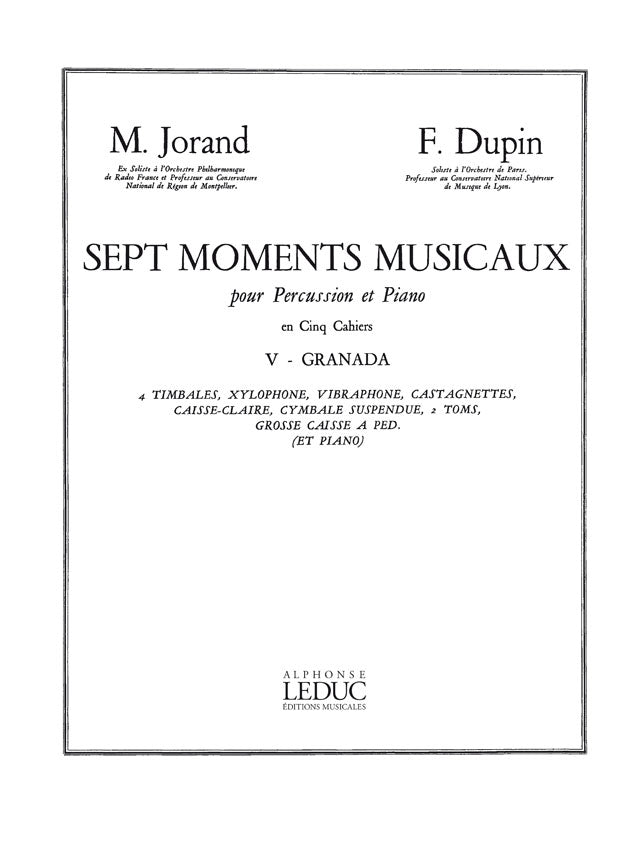 7 Moments Musicaux Volume 5 - Granada