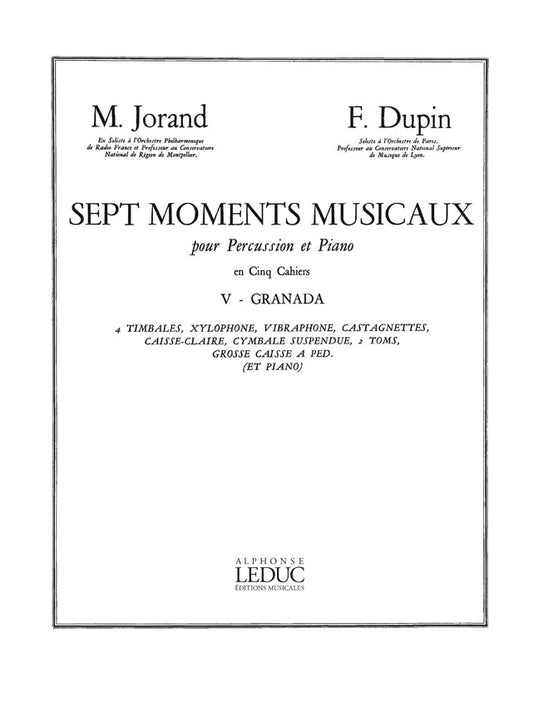 7 Moments Musicaux Volume 5 - Granada