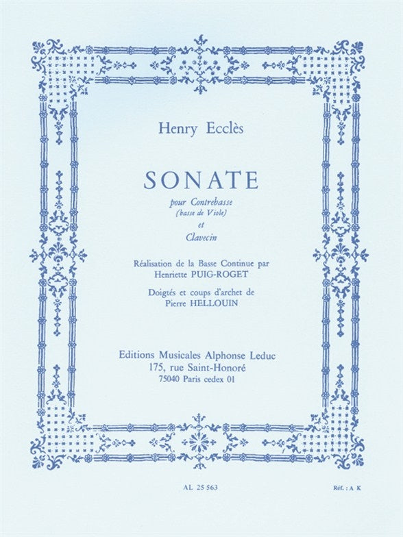 Sonate (Double Bass/Harpsichord)