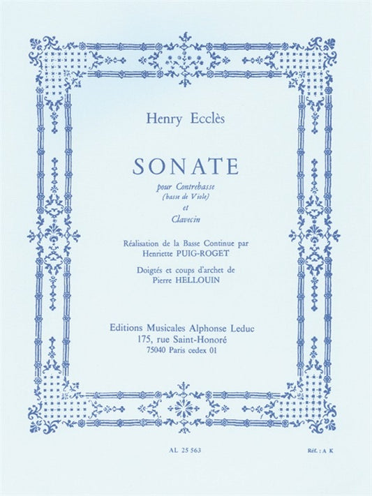 Sonate (Double Bass/Harpsichord)