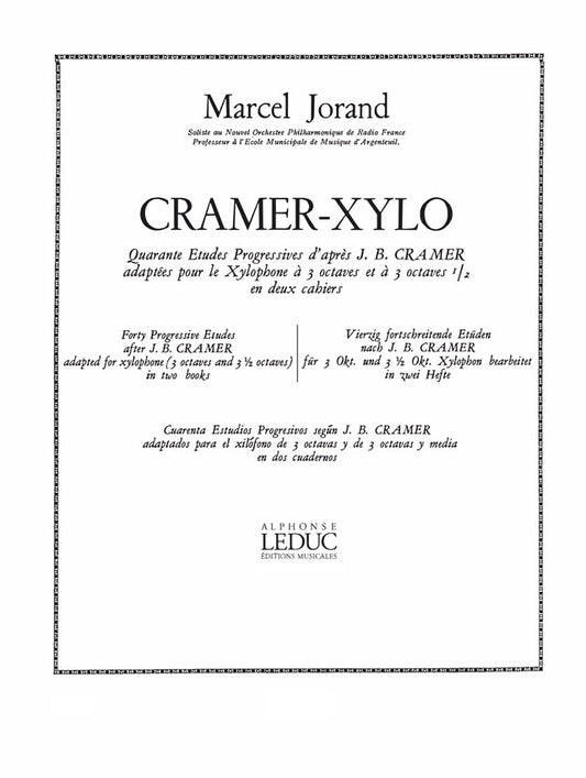 Cramer-Xylo Vol. 1 Etudes nos. 1 - 25