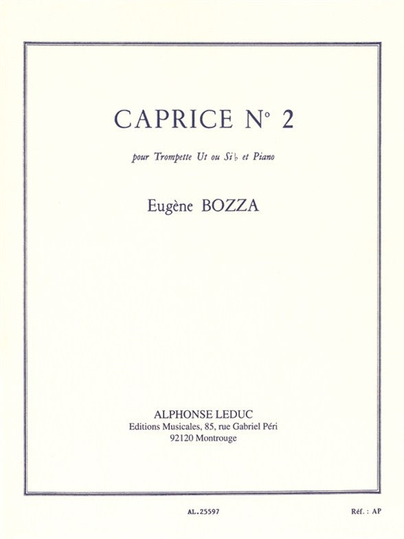 Caprice n° 2 For Trumpet and Piano
