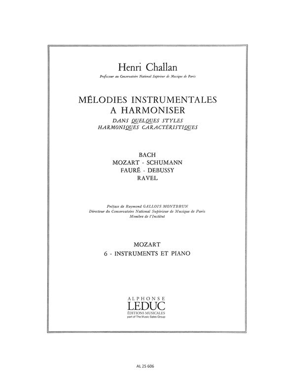 Melodies Instrumentales a Harmoniser Vol. 06