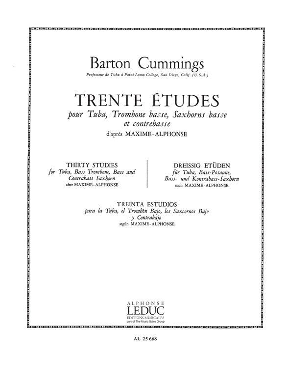 30 Etudes d'apres Maxime-Alphonse
