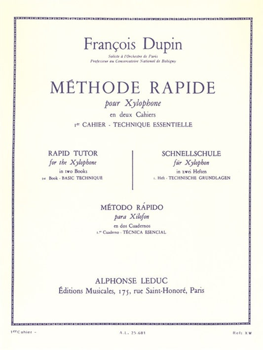 Rapid Tutor for the Xylophone