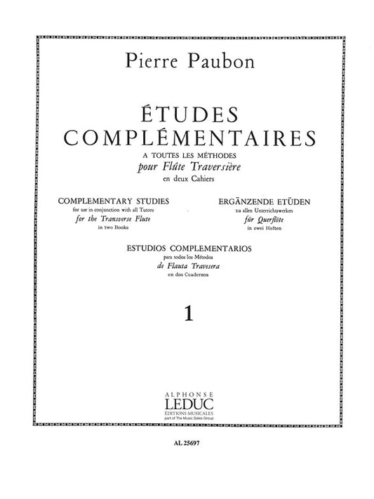 Etudes complementaires Volume 1