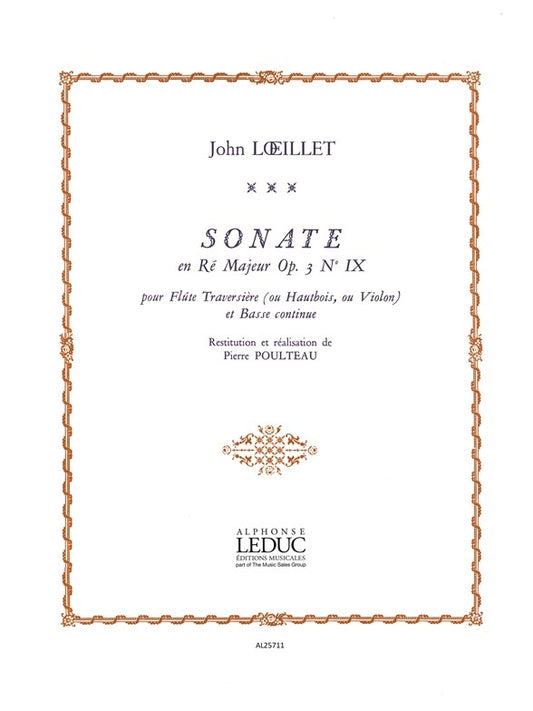 Sonate en ré Op.3 n° 9