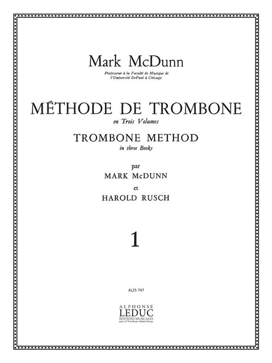 Methode de Trombone Volume 1