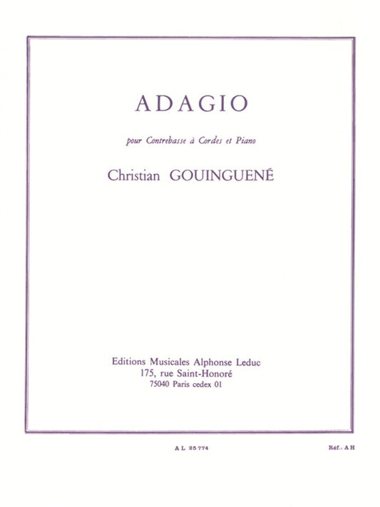 Adagio pour contrebasse et piano