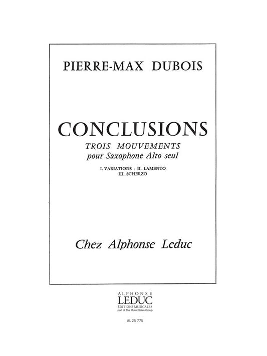 Conclusions, 3 Mouvements