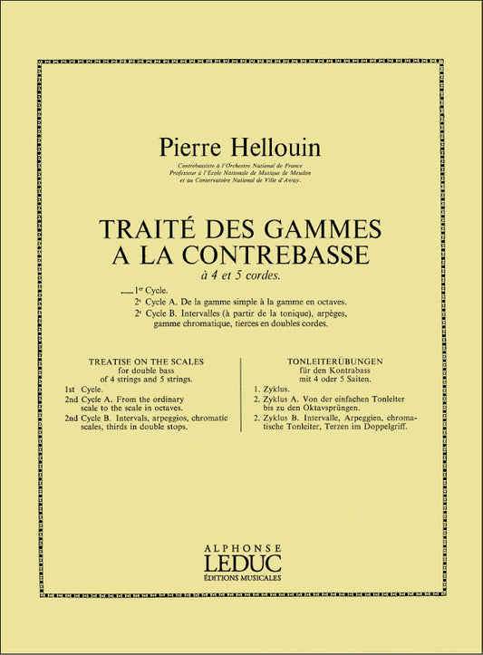 Traité Des Gammes À La Contrebasse Volume 1