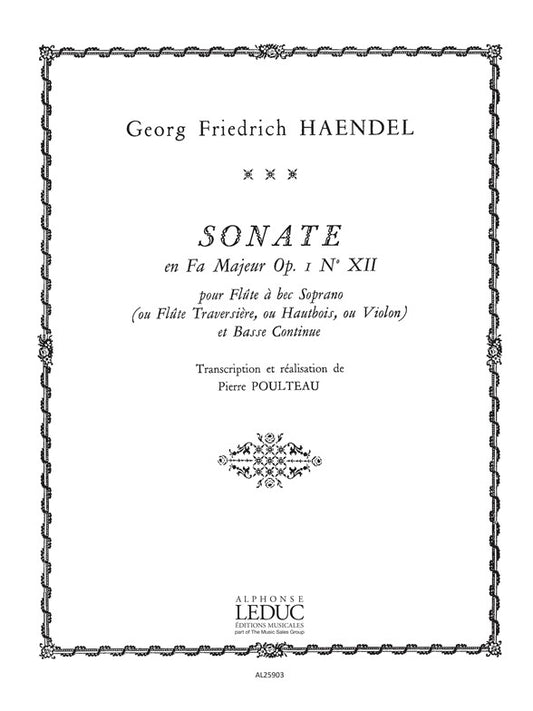 Sonate en fa Op.1 n° 12