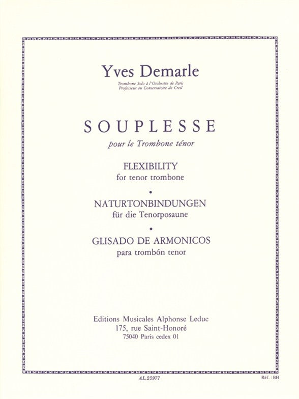 Souplesse/Flexibility pour trombone