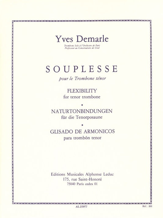 Souplesse/Flexibility pour trombone