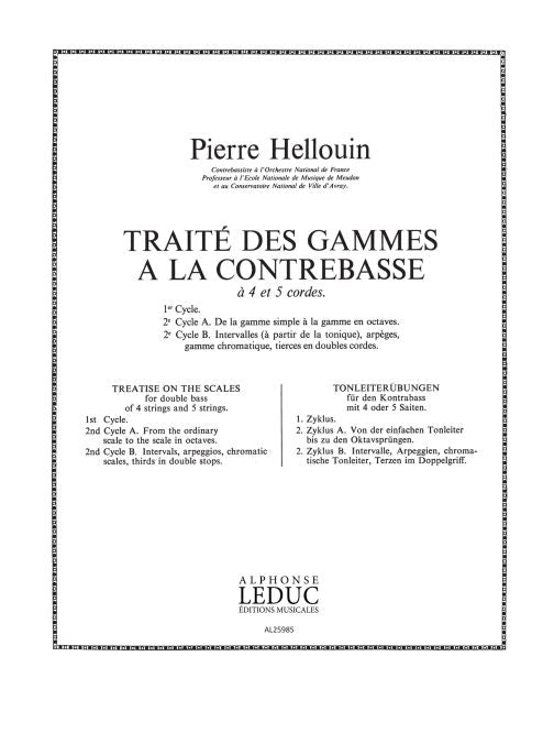 Traité Des Gammes À La Contrebasse Volume 2A
