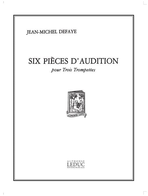 6 Pièces d'Audition - 3 Trompettes