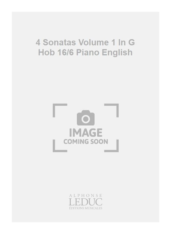 4 Sonatas Volume 1 en sol Hob 16/6 Piano English