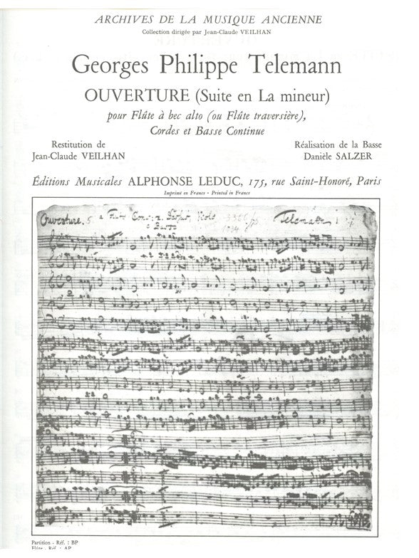 Suite en la mineur Violin 1 Part