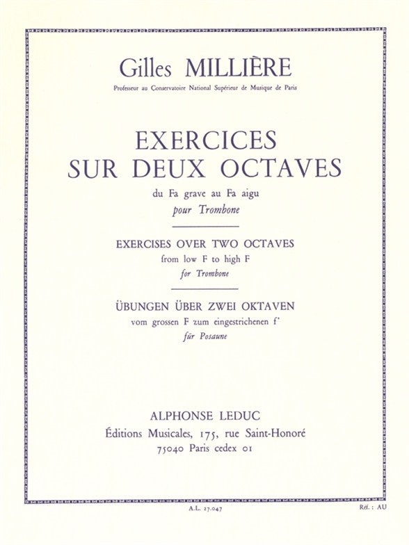 Exercices sur deux octaves