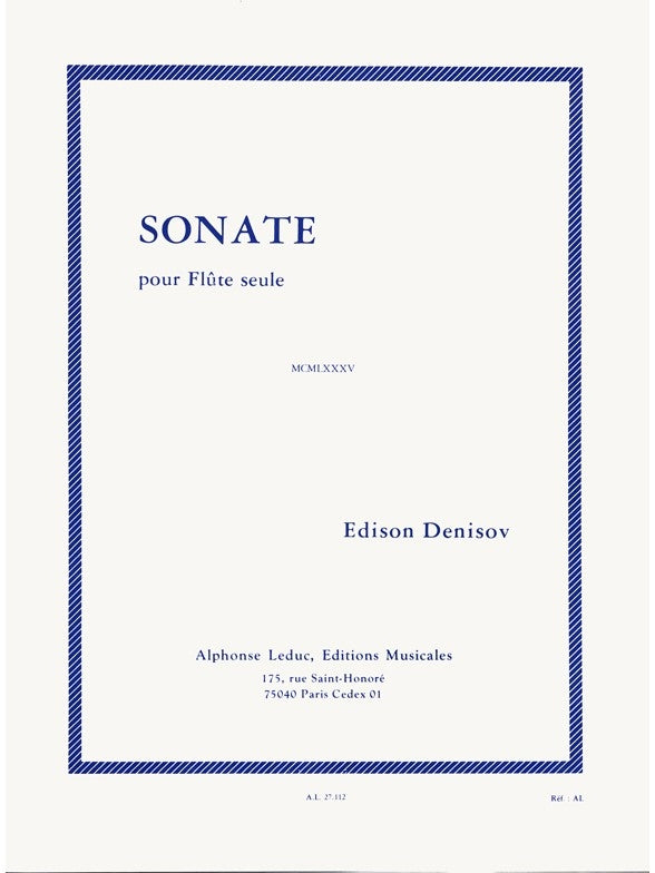 Sonate For Solo Flute