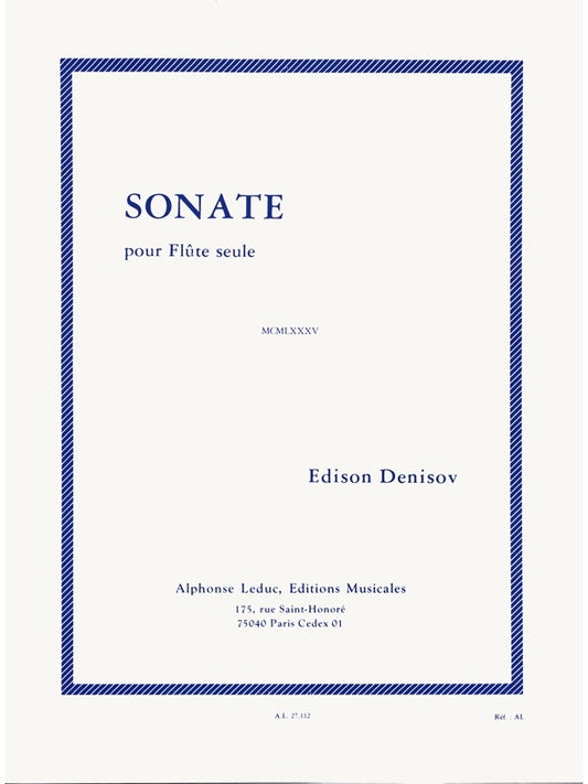 Sonate For Solo Flute