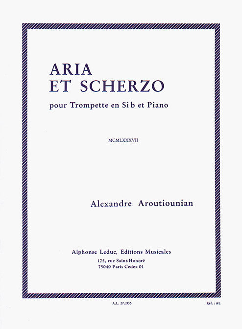 Aria Et Scherzo
