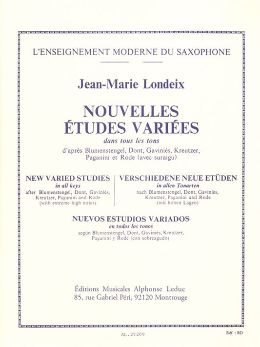 Nouvelles Études Variées dans tous les Tons