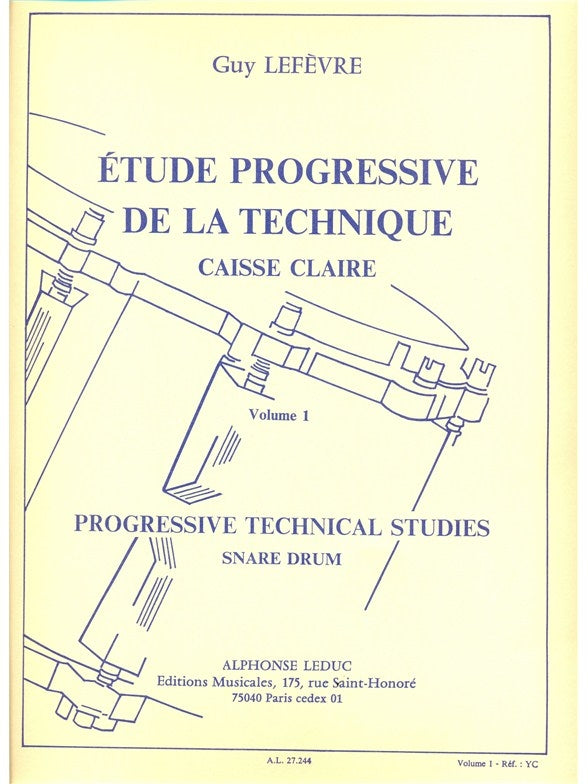 Etude Progressive de la Technique Volume 1