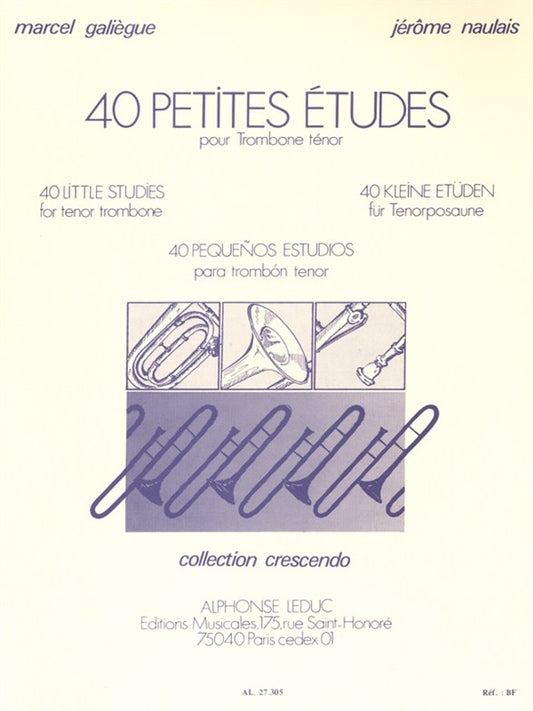 40 Petites Études pour Trombone ténor
