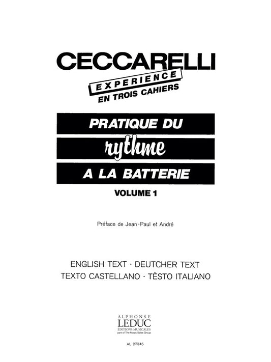 Ceccarelli-Experience Volume 1