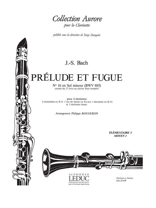 Prélude et Fugue n° 16, BWV885 en sol mineur