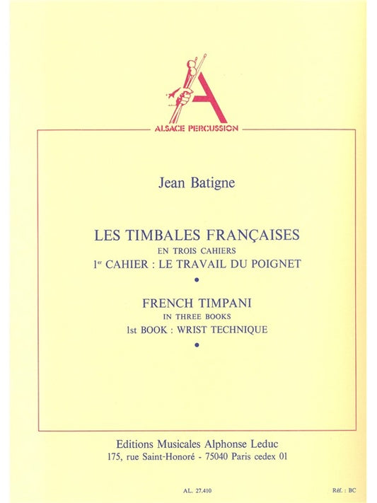 Les Timbales françaises Volume 1