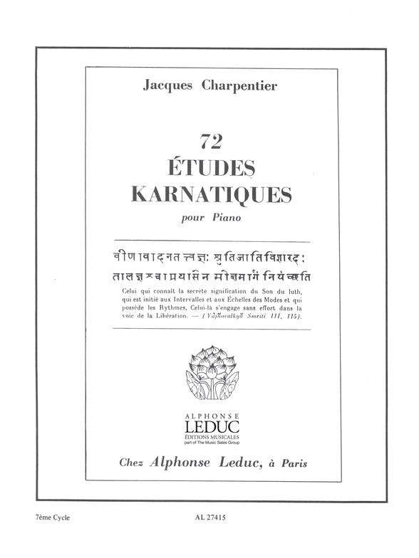 74 Études Karnatiques Cycle 07