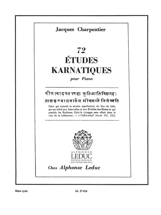 75 Études Karnatiques Cycle 08