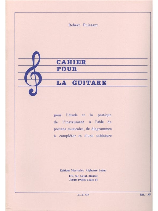 Cahier pour la Guitare