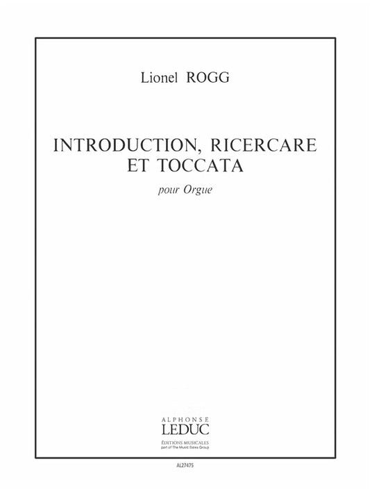 Introduction, Ricercare et Toccata