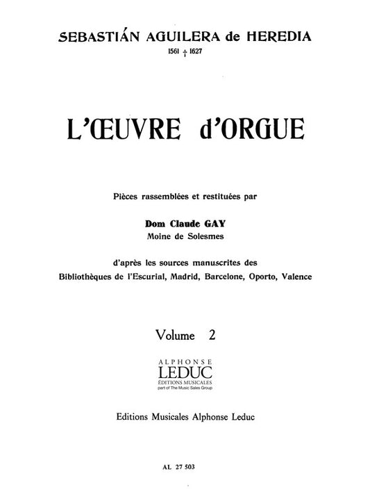 l'Oeuvre d'Orgue Volume 2