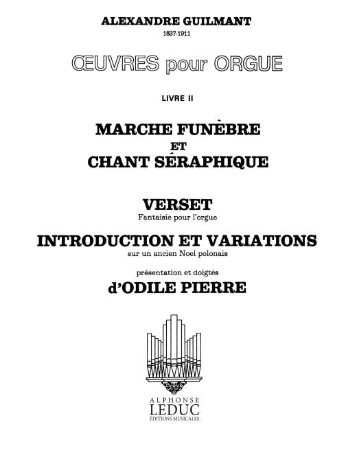 Oeuvres pour Orgue Volume 2