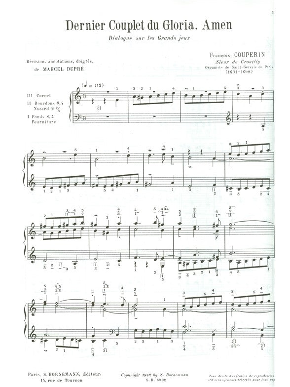 Amen, dernier couplet du Gloria