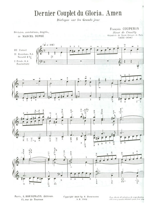 Amen, dernier couplet du Gloria
