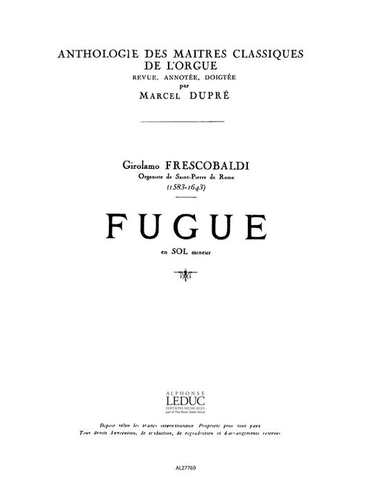 Fugue En Sol Mineur