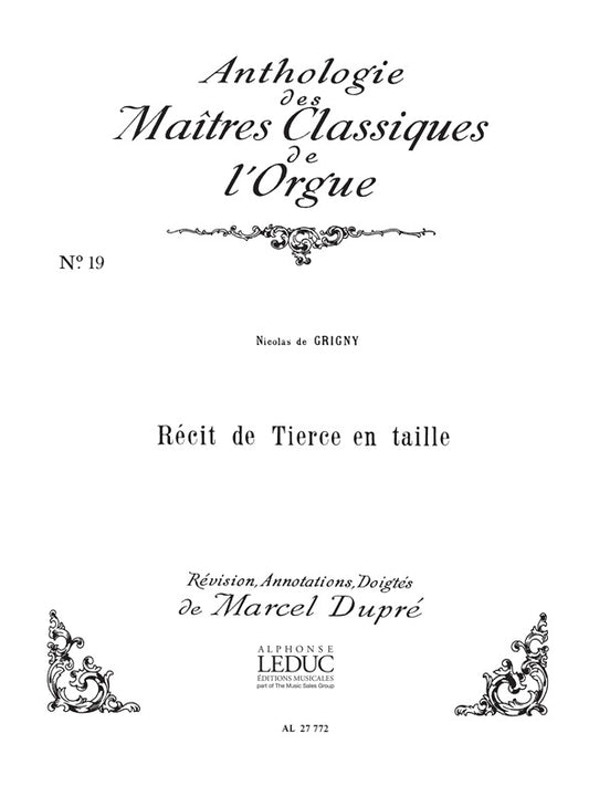 Recit De Tierce En Taille