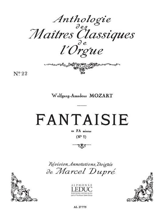 Fantaisie n° 1, KV554 en fa mineur