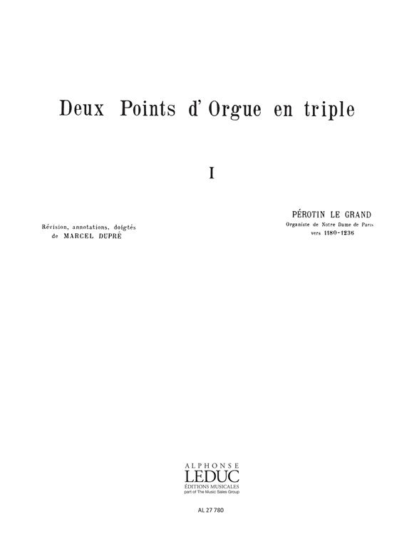 2 Points D'Orgue En Triple