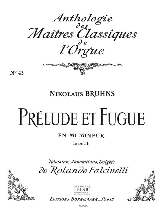 Prélude Et Fugue En Mi Mineur