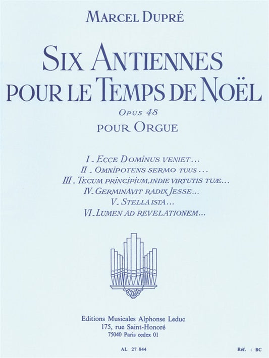6 Antiennes pour le Temps de Noël Op.48