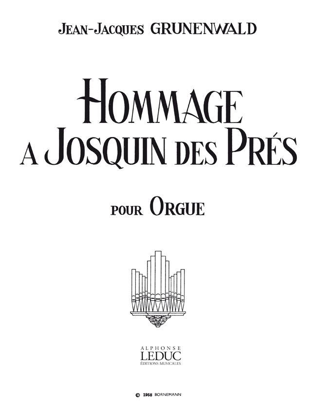 Hommage A Josquin Des Pres