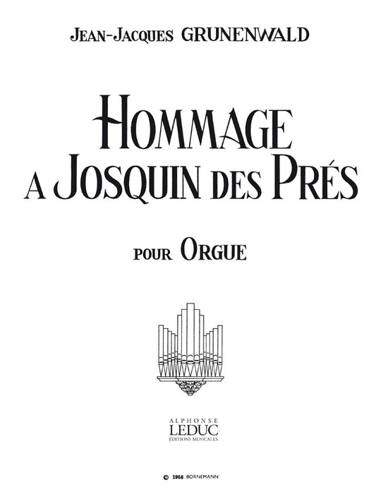 Hommage A Josquin Des Pres