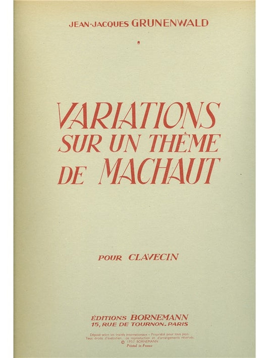 Variations Sur Un Thème De Machaut