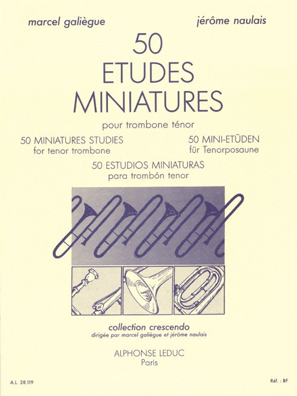 50 études miniature pour trombone ténor